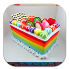 variasi resep rainbow cake icon