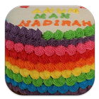 inspirasi resep rainbow cake icon