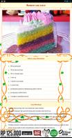 inspirasi resep rainbow cake screenshot 2