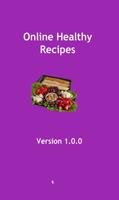 Online healthy recipes Poster