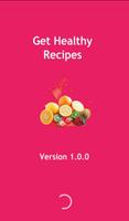 Get healthy recipes Affiche
