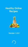 Healthy online recipes Affiche