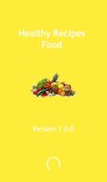 Healthy recipes food poster