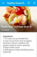 Healthy snack recipes capture d'écran 3