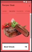 Recipes Steak capture d'écran 1