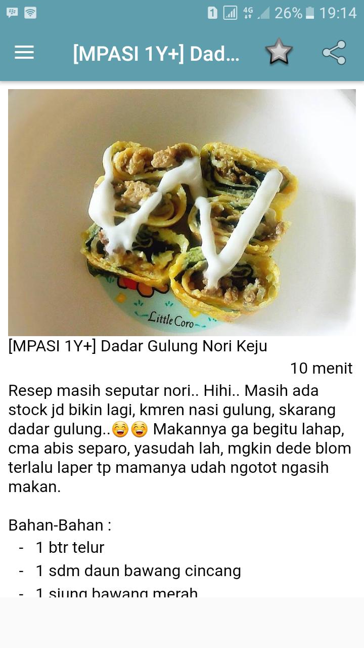 Resep Makanan Bayi 12 Bulan For Android Apk Download