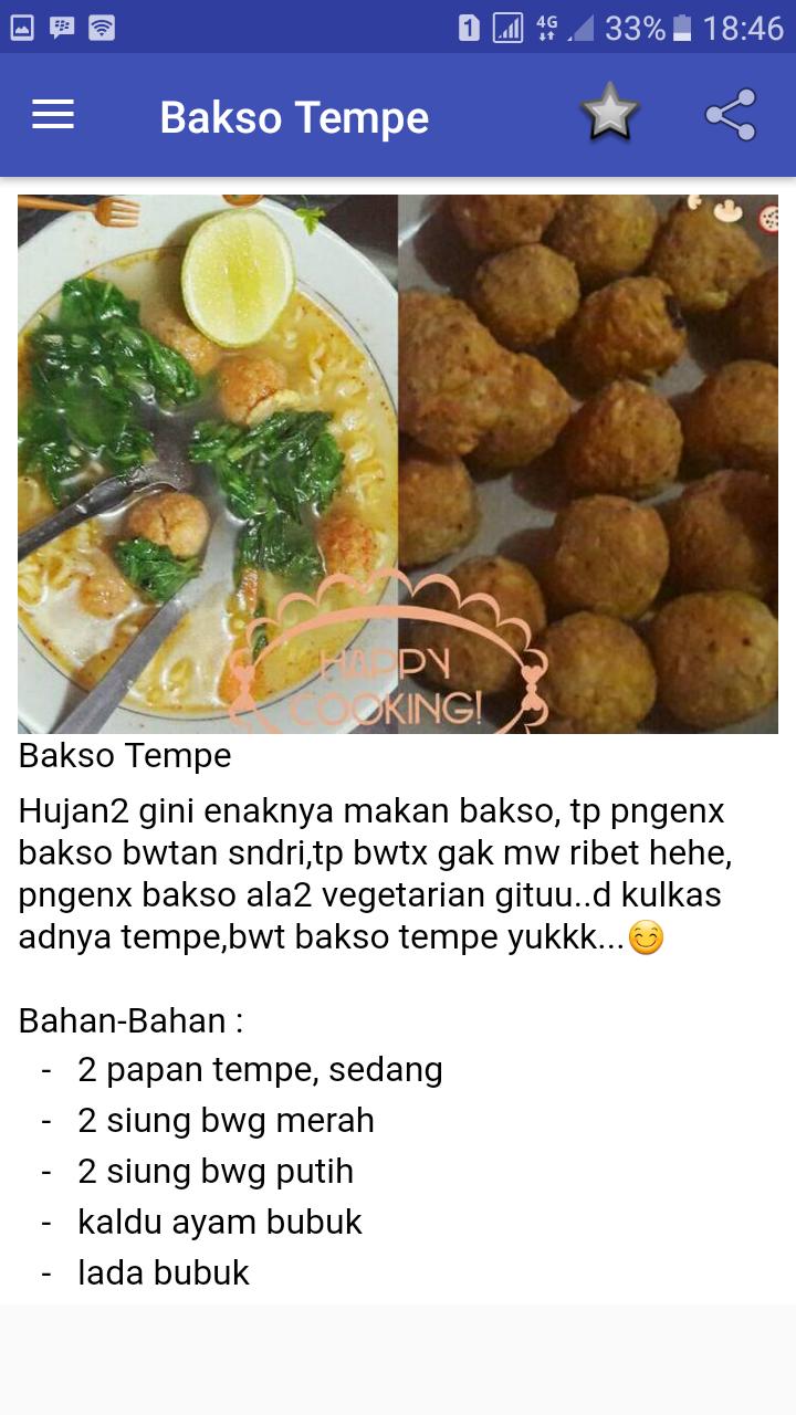 Resep Masakan Vegetarian Terbaru Screenshot Resep Masakan Vegetarian Terbaru Screenshot