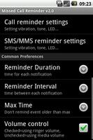Missed Call Reminder Screenshot 1