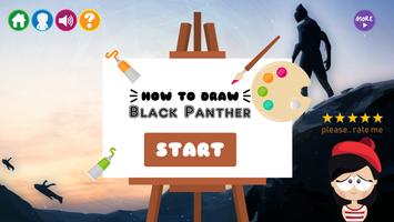 How to Draw Black Panther Cartaz