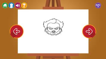 How to Draw Pennywise IT 2017 ảnh chụp màn hình 1