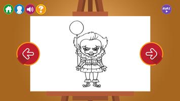 How to Draw Pennywise IT 2017 ảnh chụp màn hình 2