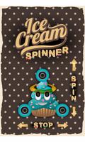 Happy Vanilla Ice Cream & Rainbow Fidget Spinner Affiche