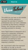 Voice Talent Ireland capture d'écran 3