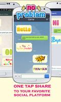 2 Schermata WordArt Chat Sticker KakaoTalk