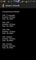 Ishanvi Infosoft Courses screenshot 1
