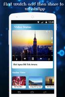 Video Status Whatsapp - Share feelings via videos syot layar 1