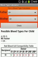 Blood Type Calculator โปสเตอร์