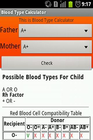 Blood Type Calculator For Android Apk Download