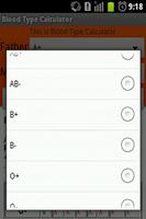 Blood Type Calculator screenshot 1