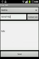 Free SMS App Ekran Görüntüsü 1