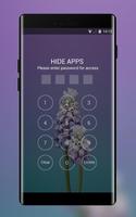 Theme for iPhone X: Purple Flower Icon Packs screenshot 2