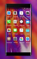 Theme for iPhone X: Color Fire Wallpaper HD capture d'écran 1