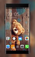 Themes for iPhone 7 Teddy Bear Wallpaper HD poster