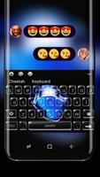 Keyboard Theme for iPhone 7 black sapphire Affiche