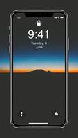 Phone X lock screen -  IIOS 11 theme ảnh chụp màn hình 3