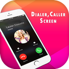 Phone X Full i Call Screen With Dialer icône