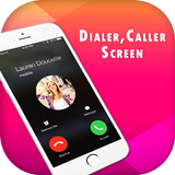 Phone X Full i Call Screen With Dialer icône