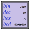 Numeral systems, bin-dec-hex