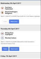 2017 IPL Schedule & live score Affiche