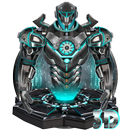 3d neon iron hero theme APK