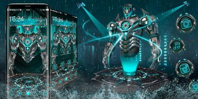 3d neon iron hero theme captura de pantalla 3