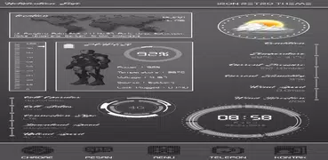 Iron retro klwp theme