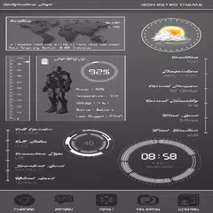 Iron retro klwp theme