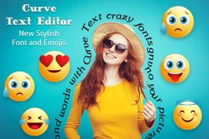 Crazy Curve Text & Circular Text on Photo Editor скриншот 1