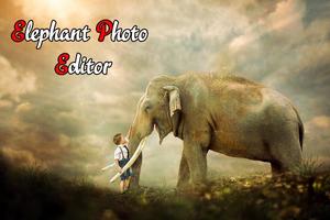 Wild Life Elephant Photo Editor Plakat