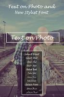 Stylish Text Over Photo Affiche