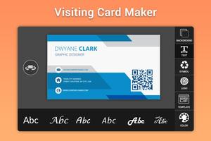 Business & Visiting Card Maker capture d'écran 1