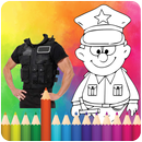 Coloring police and car police-APK