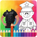 Coloring police and car police APK