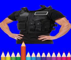 Coloring police and car police اسکرین شاٹ 3