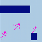 Pink Stickman Parkour icône