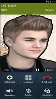 fake call from justin bieber 截圖 1