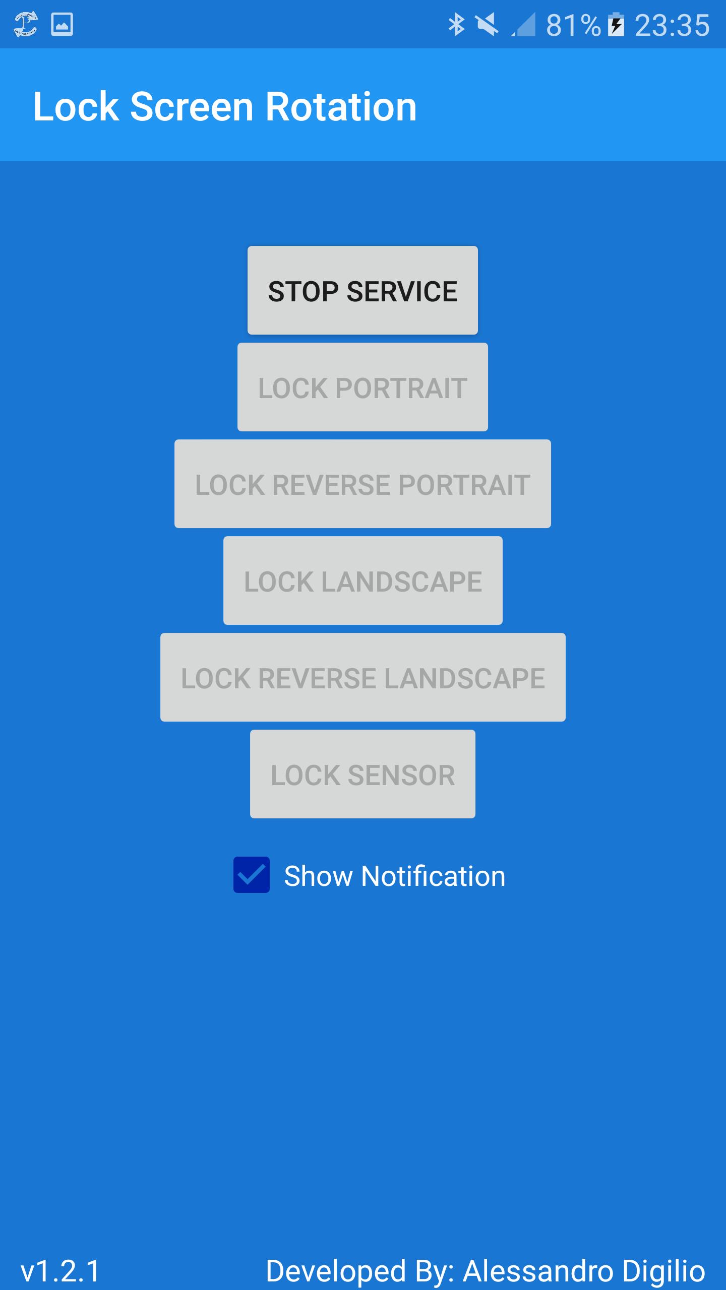 Screen rotation app