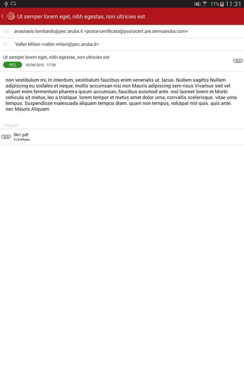 Aruba PEC Mobile APK Download - Free Communication APP for Android