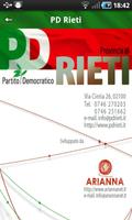 PD Provincia di Rieti Cartaz