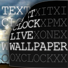 Text Clock Live Wallpaper أيقونة